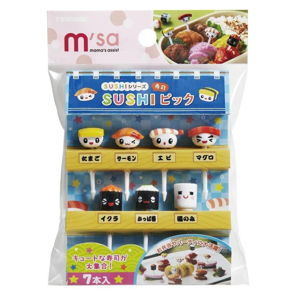 Torune Smiley Sushi Food Pick 7pcs - Image 5