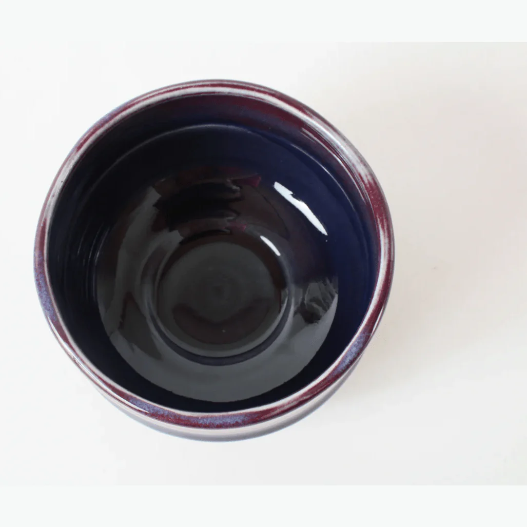 Murasaki Shinsha Purple Cinnabar Matcha Bowl - Image 3