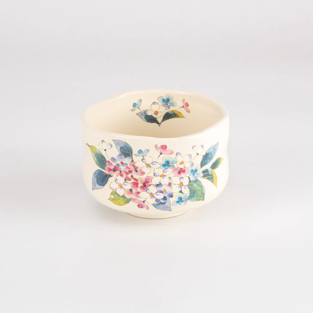 Manyo Kobiki Floral Matcha Bowl 5P Set - Image 5