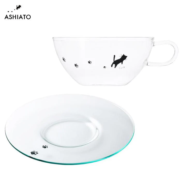 Aderia Cat Footprint Cup & Saucer - Image 3