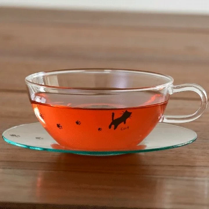 Aderia Cat Footprint Cup & Saucer - Image 4