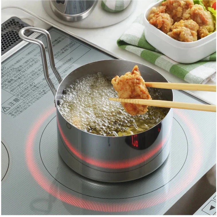 Arnest Stainless Steel Tempura Deep Frying Pot Set 14cm - Image 2
