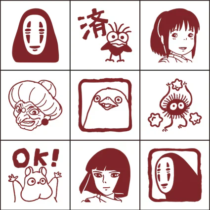 Beverly Planner Check Stamp 9P Set – Spirited Away - Image 3