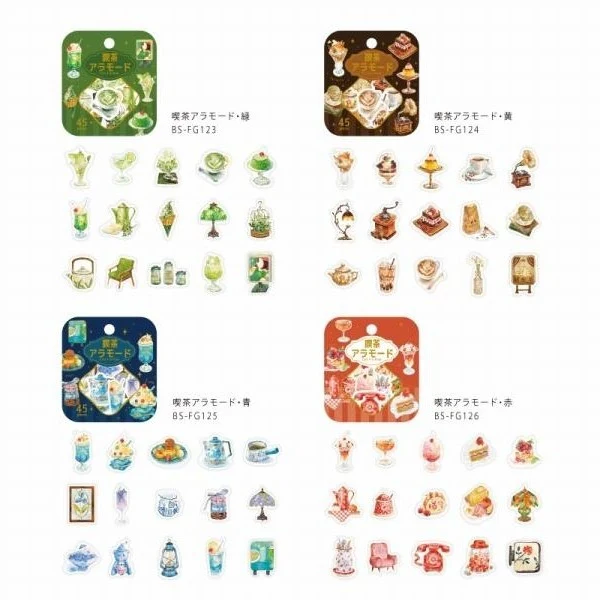 BGM Cafe A La Mode Deco Stickers 45pcs - Image 5