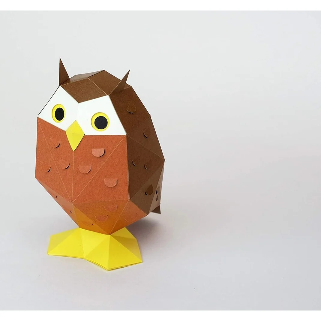 Bog Craft KAKU KAKU TINY Paper Craft - Owl - Image 2