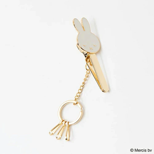 Bruna Miffy Face Clip Key Holder  - Sleeping Miffy - Image 4