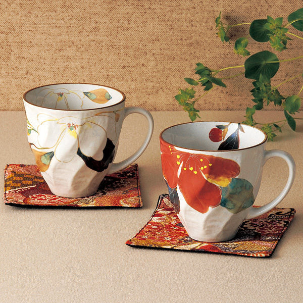 Camellia & Magnolia Mug & Coaster Pair Set - Image 2