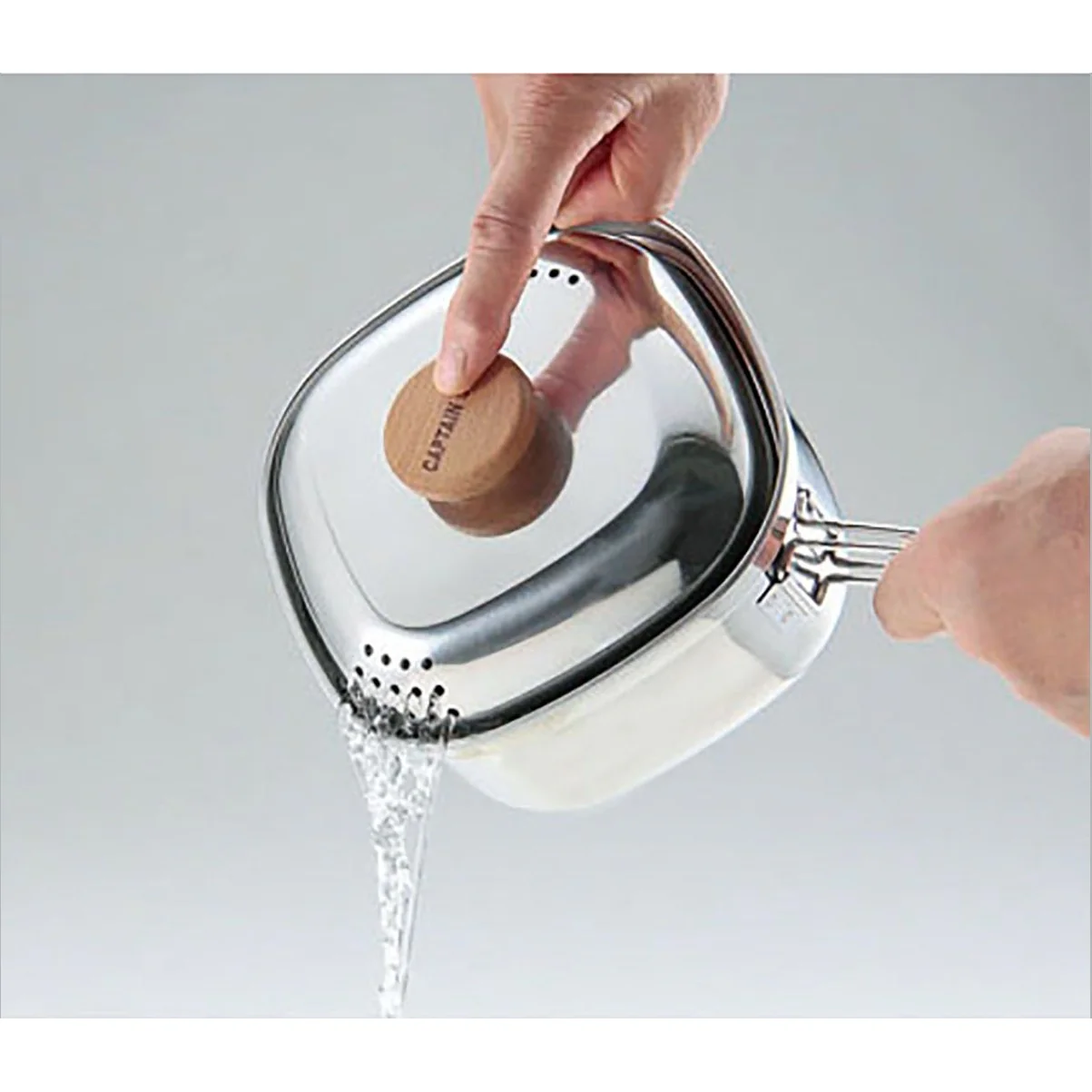 Captain Stag Stainless Steel Ramen Cooking Pot 1.3L - Image 2