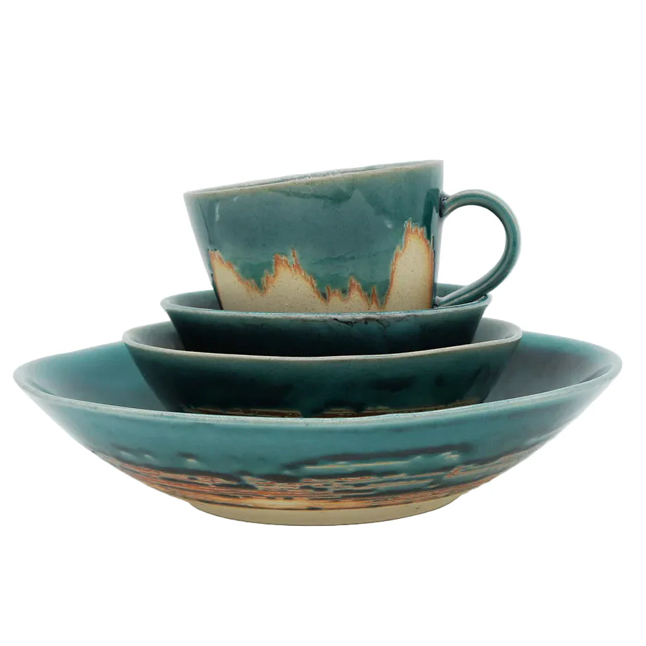 Chips Bread&Rice Bowl L - Turquoise Blue - Image 3