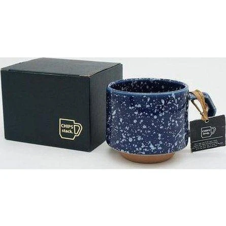 Chips Stack Mug Splash Navy-White 280ml - Image 4