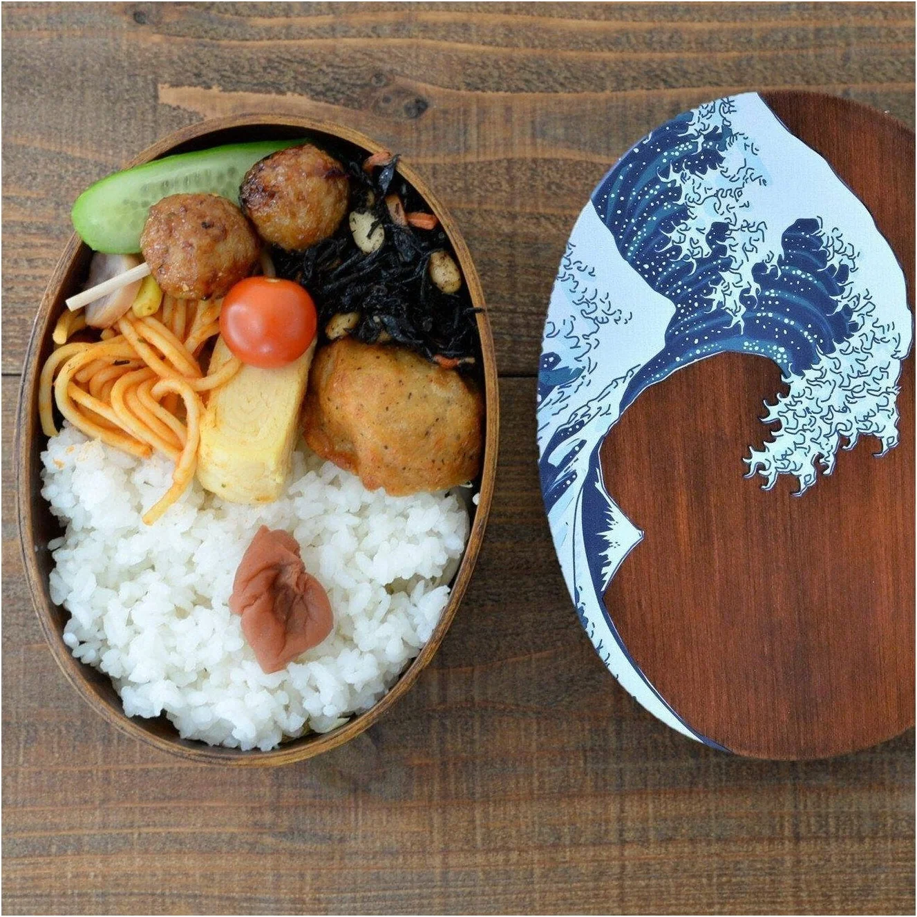 More Life Ukiyoe Wave Bento Lunch 700ml - Image 2