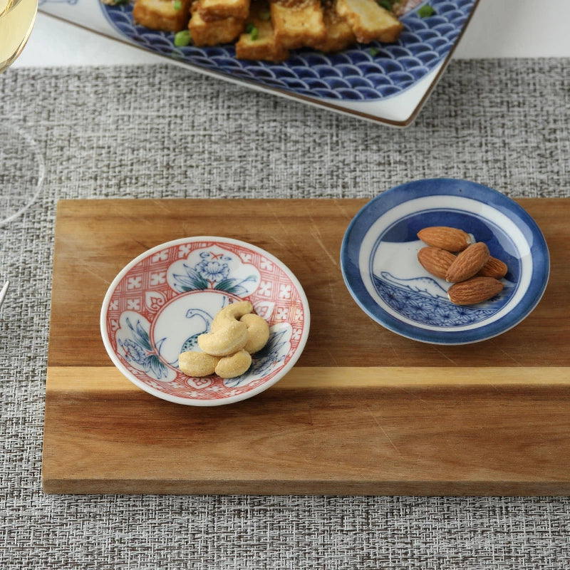 Edokko Dinosaur Small Plate 9D - Flower - Image 3
