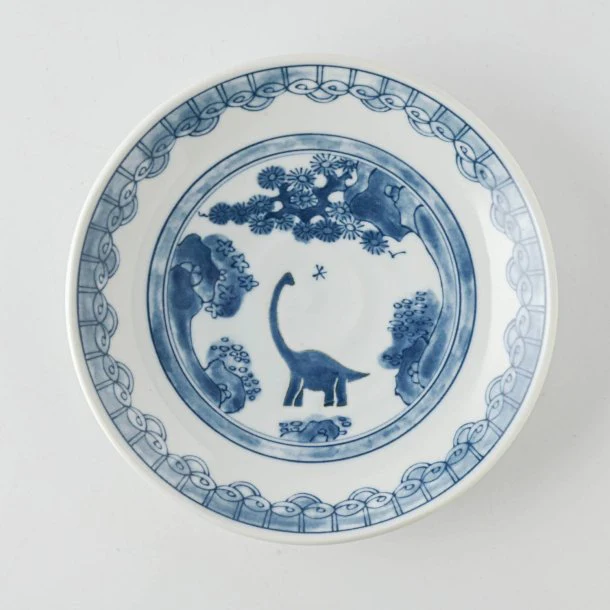 Edokko Dinosaur Dragon Landscape Medium Plate 17D - Image 5