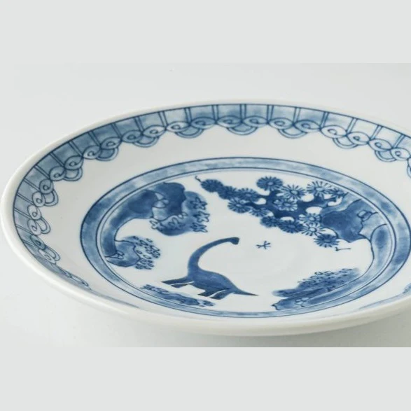 Edokko Dinosaur Dragon Landscape Medium Plate 17D - Image 6