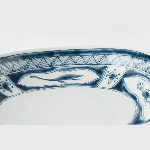 Edokko Dinosaur Oval Deep Plate 21.5 x 22 x 10.5 - Image 7