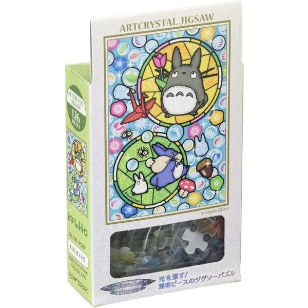 Ensky My Neighbour Totoro Totoro and Glassy Marbles Crystal Jigsaw Puzzle 126 Pieces - Image 2