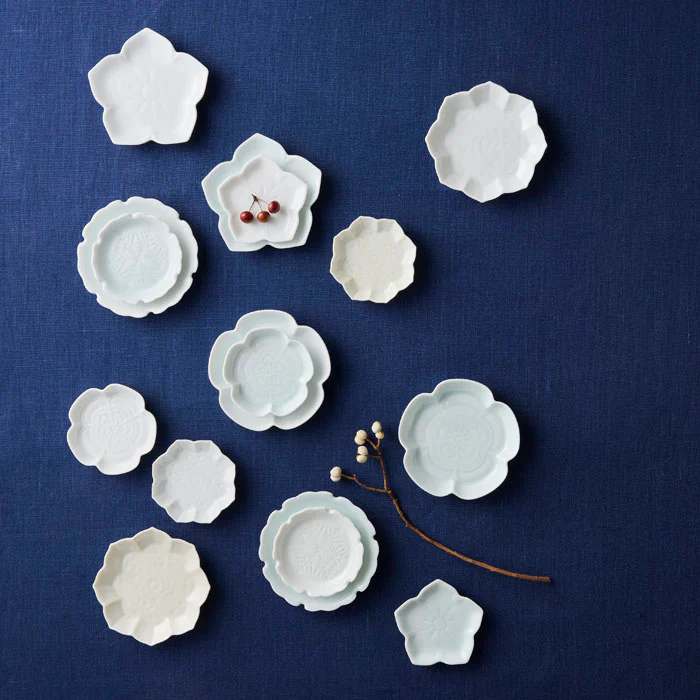 Gaku Small Dish (Mokko) Blue-White - Image 3