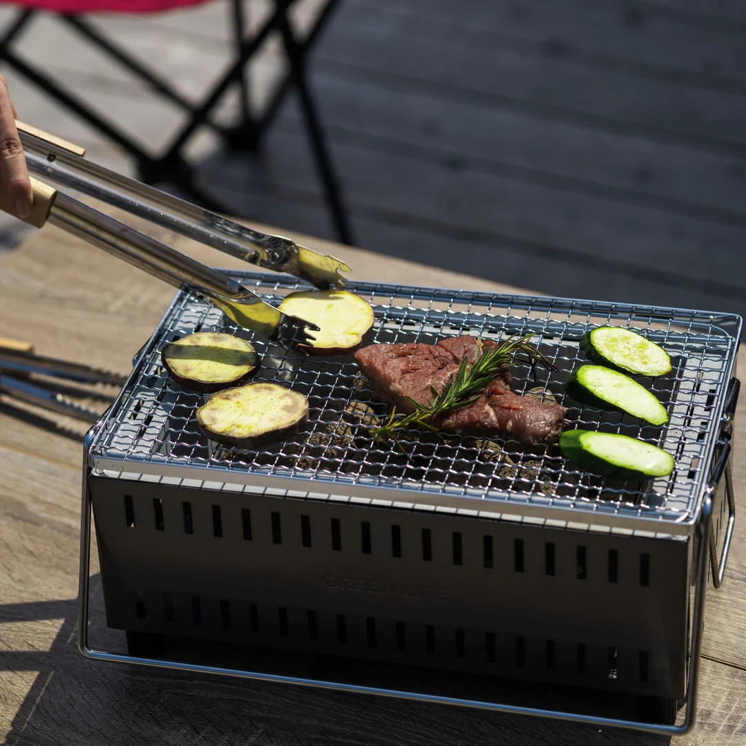 Green Life Liftable Tabletop Shichirin BBQ Grill - Image 2