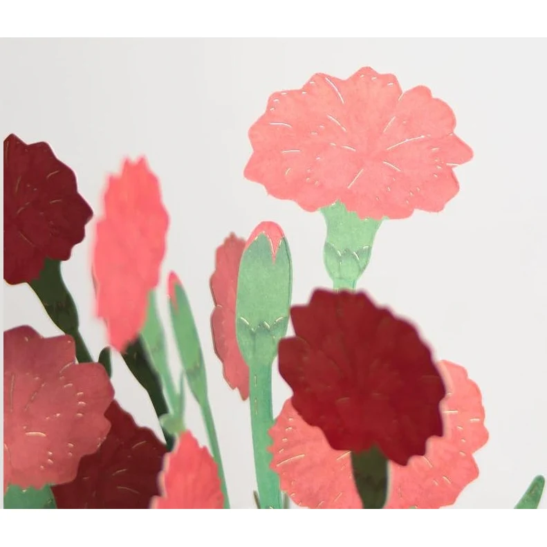 Greeting Life Red Carnation Flower Mother's Day Card - Image 2