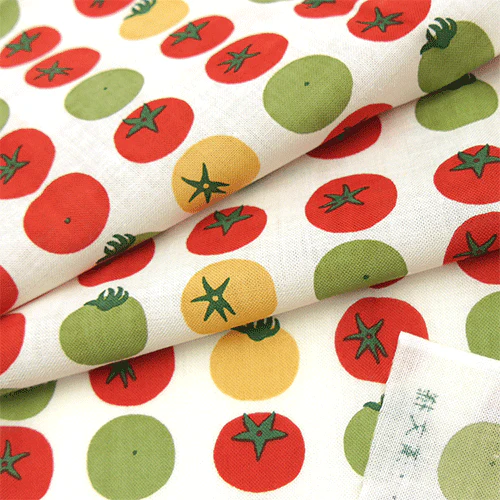 Hamamonyo Colourful Tomatoes Tenugui Towel - Image 2