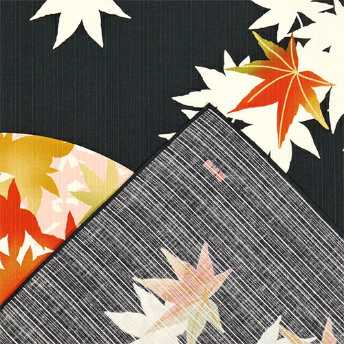 Hamamonyo Elegant Maple Furoshiki Wrapping Cloth 90cm - Image 2