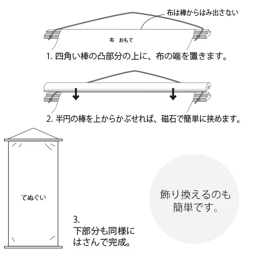 Hamamonyo Magnetic Tenugui Art Frame - Image 3