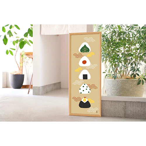 Hamamonyo Onigiri Decor Tenugui Towel - Image 2