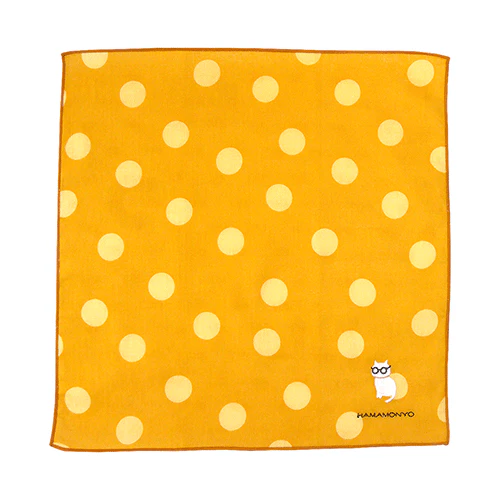 Hamamonyo Polka Dots & Cat Glasses Face Towel - Image 2