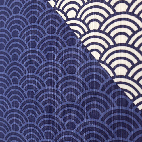 Hamamonyo Two-Tone Wave Furoshiki Wrapping Cloth 50cm - Image 2