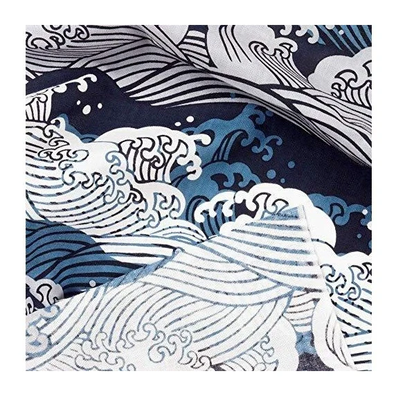 Hamamonyo Waves Tenugui Hand Towel - Image 2