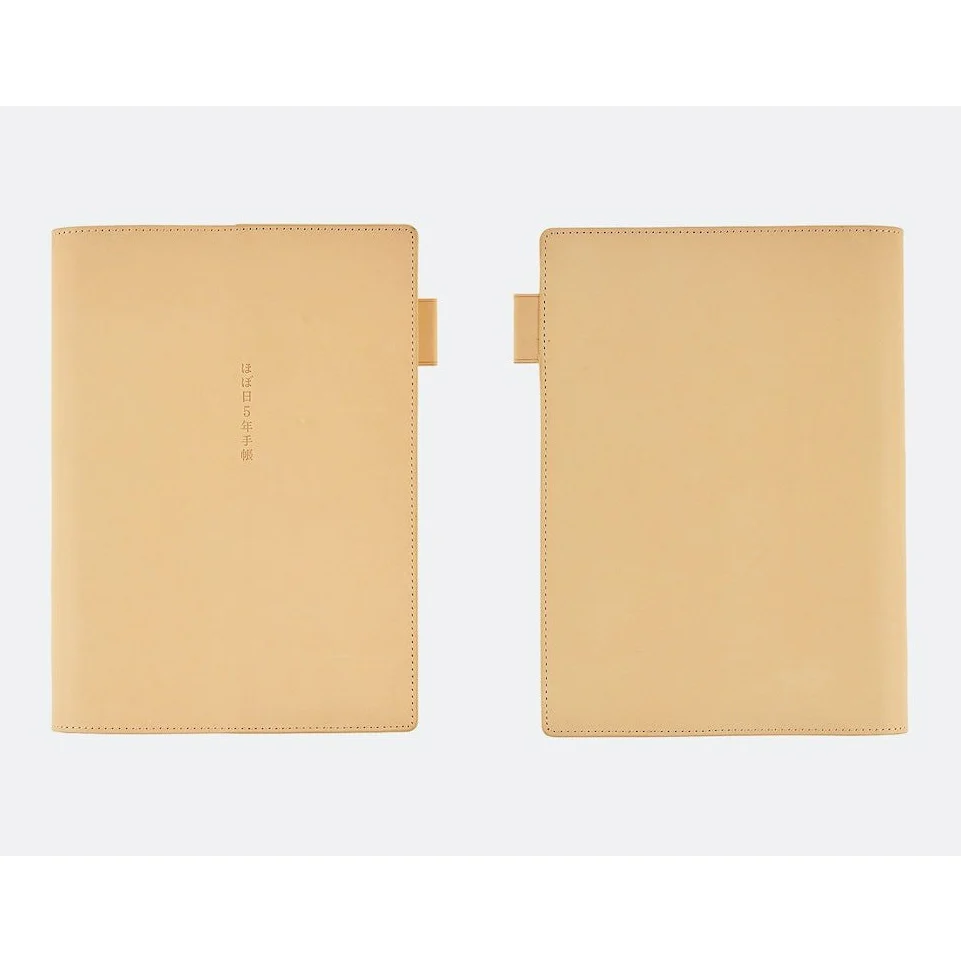 Hobonichi Techo 5-Year Techo Leather A6 Size Cover (Natural) - Image 4
