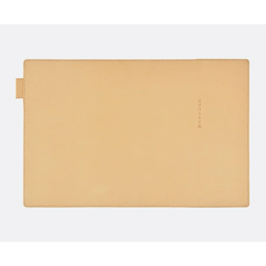 Hobonichi Techo 5-Year Techo Leather A6 Size Cover (Natural) - Image 5
