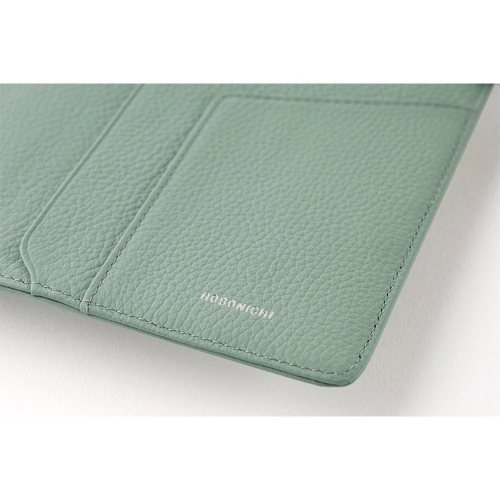Hobonichi Techo A5 Cousins Leather: Water Green       Cover Only - Image 4