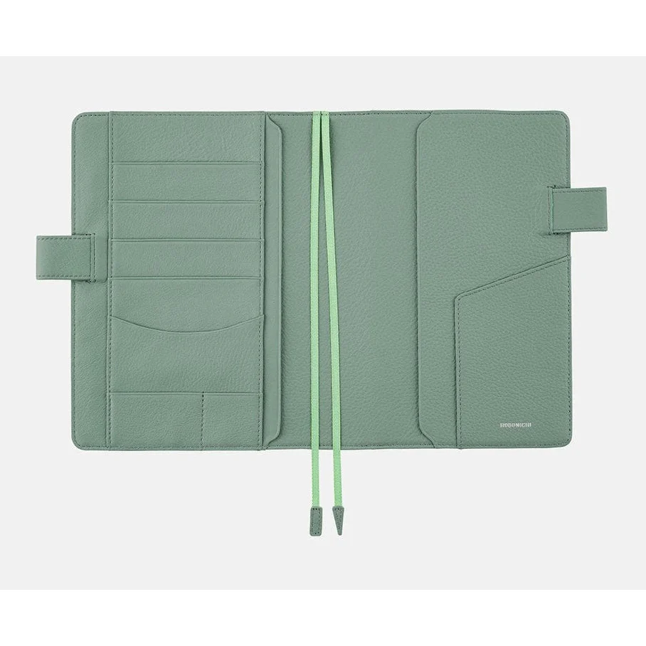 Hobonichi Techo A5 Cousins Leather: Water Green       Cover Only - Image 8