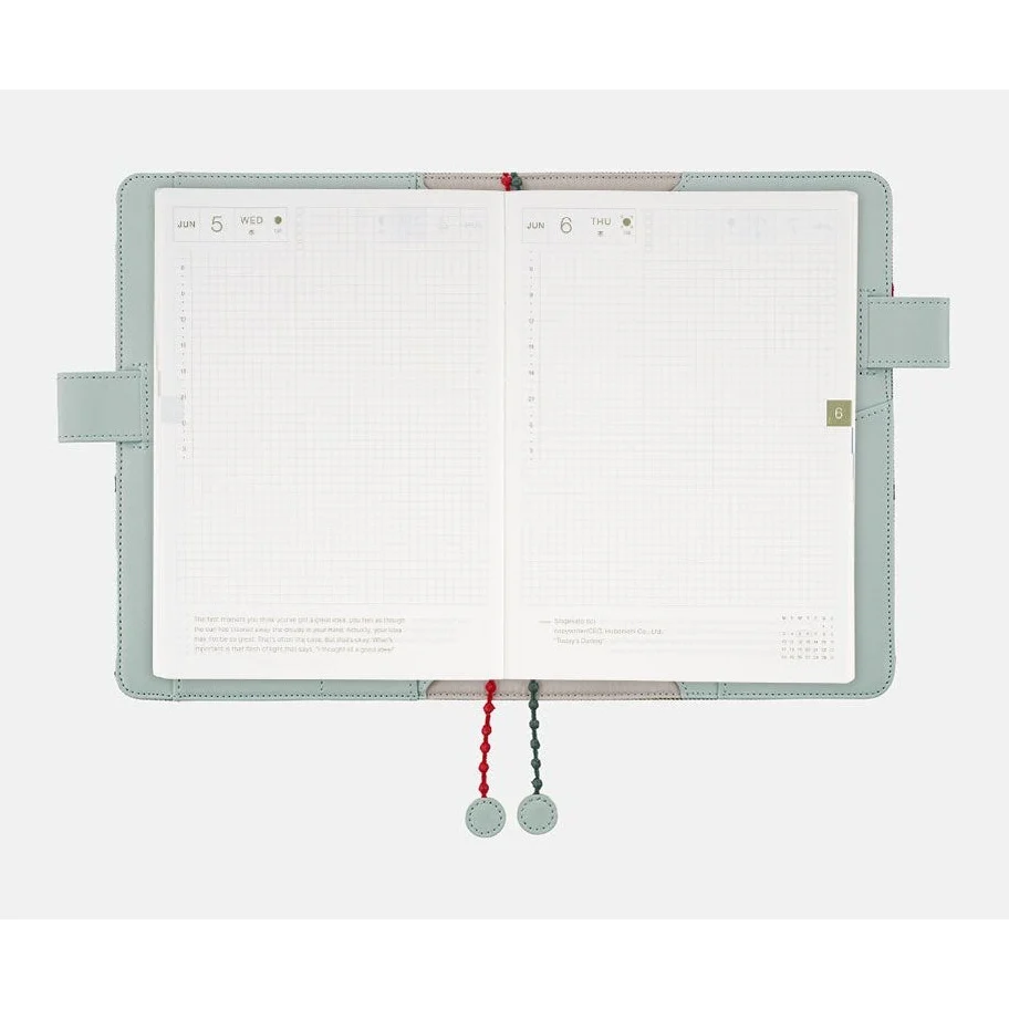 Hobonichi Techo A5 Cousins mina perhonen: light berry (Green)     Cover Only - Image 8
