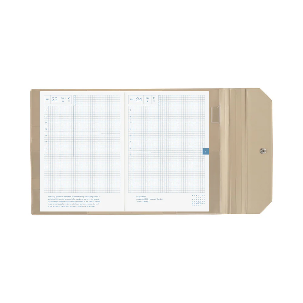 Hobonichi Techo A5 Cousins Planner Cover - Alettone: Gray - Image 10
