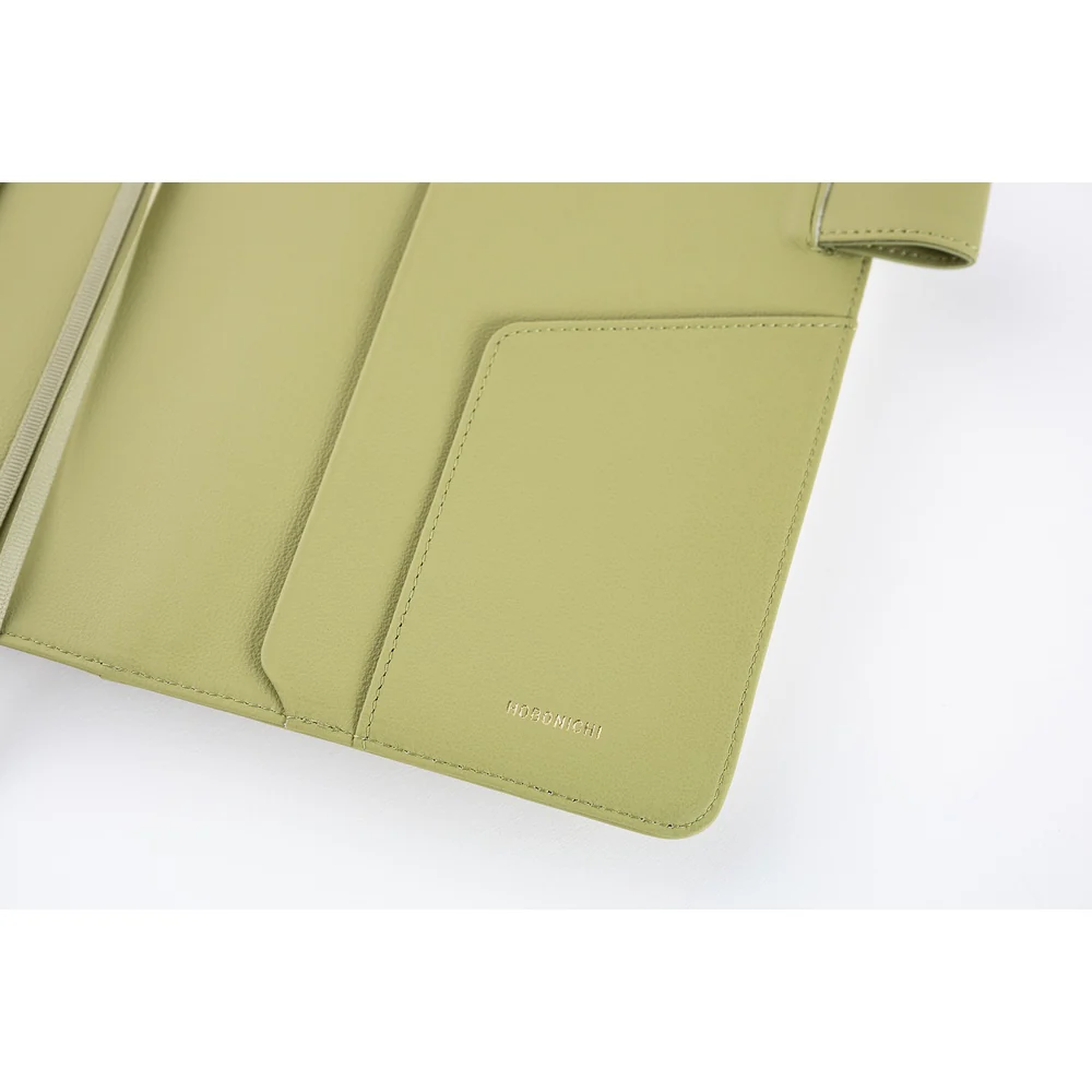 Hobonichi Techo A5 Cousins Planner Cover - Leather: Sage Green - Image 7