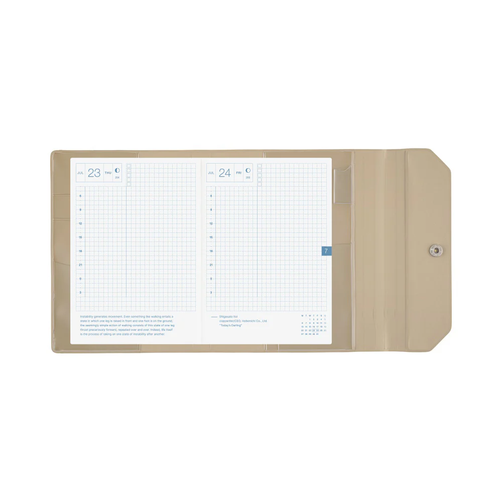 Hobonichi Techo A6 Original Planner Cover - Alettone: Gray - Image 6