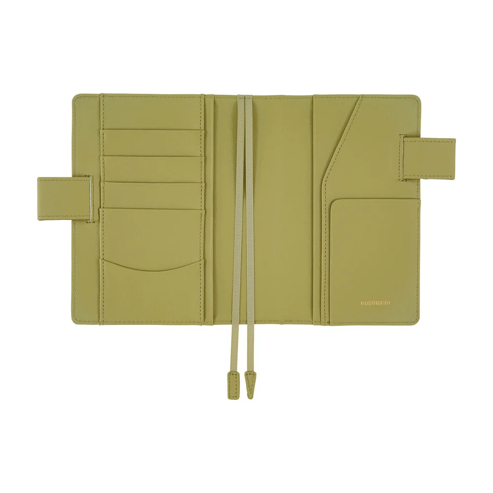 Hobonichi Techo A6 Original Planner Cover - Leather: Sage Green - Image 4