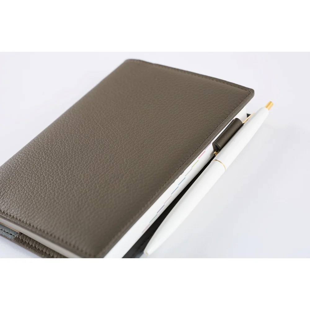 Hobonichi Techo A6 Original Planner Cover - Leather: Taut (Gray & Light Blue) - Image 7