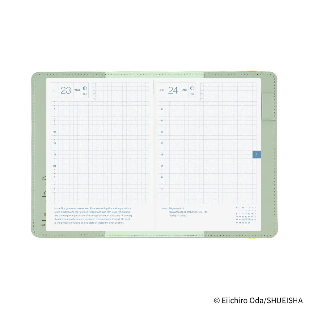 Hobonichi Techo A6 Original Planner Cover - ONE PIECE magazine: End of Luffy’s Dream (Mint Green) - Image 6