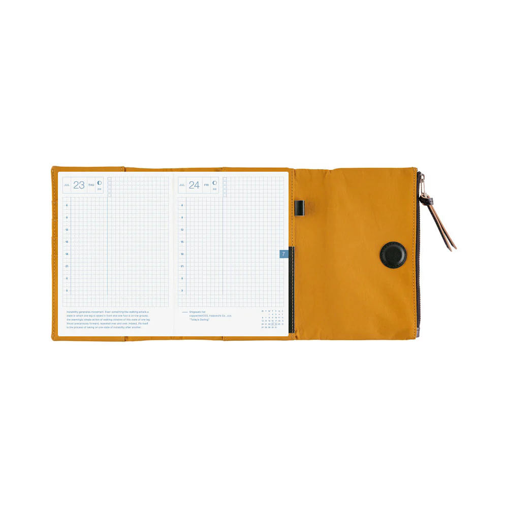 Hobonichi Techo A6 Original Planner Cover - Tragen: Mustard - Image 10