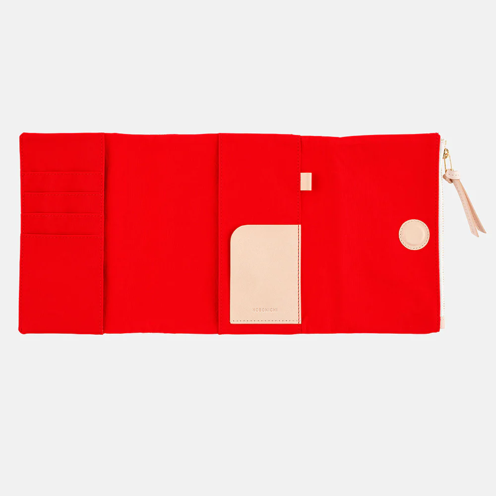 Hobonichi Techo A6 Original Planner Cover - Tragen (Red) - Image 12