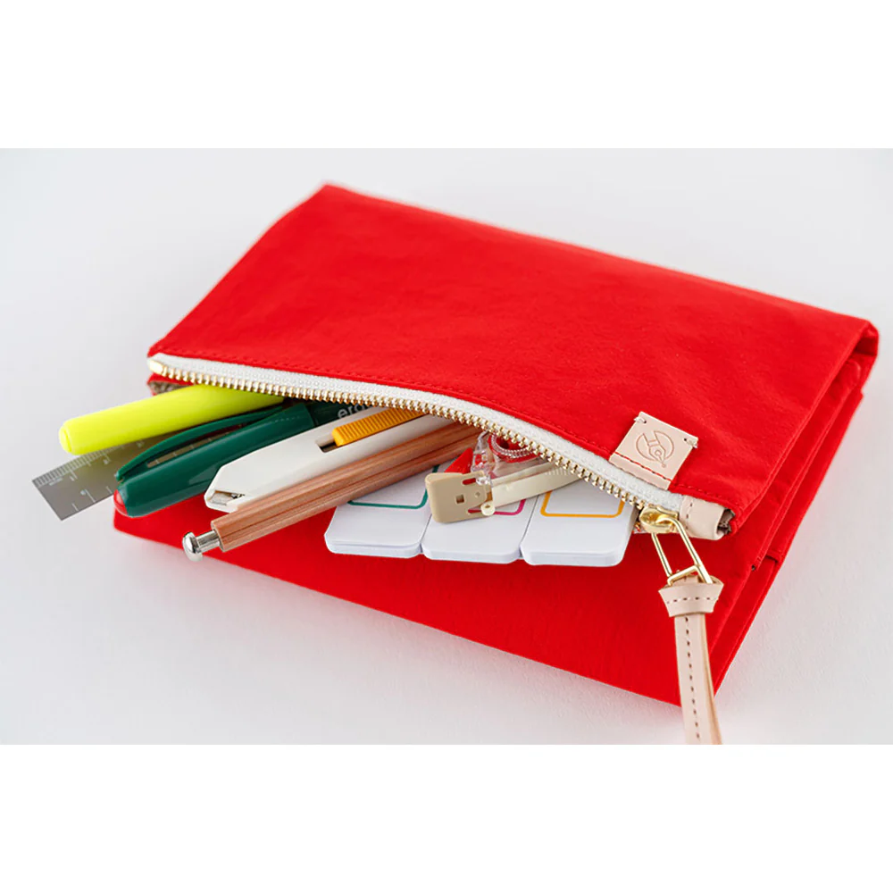 Hobonichi Techo A6 Original Planner Cover - Tragen (Red) - Image 3