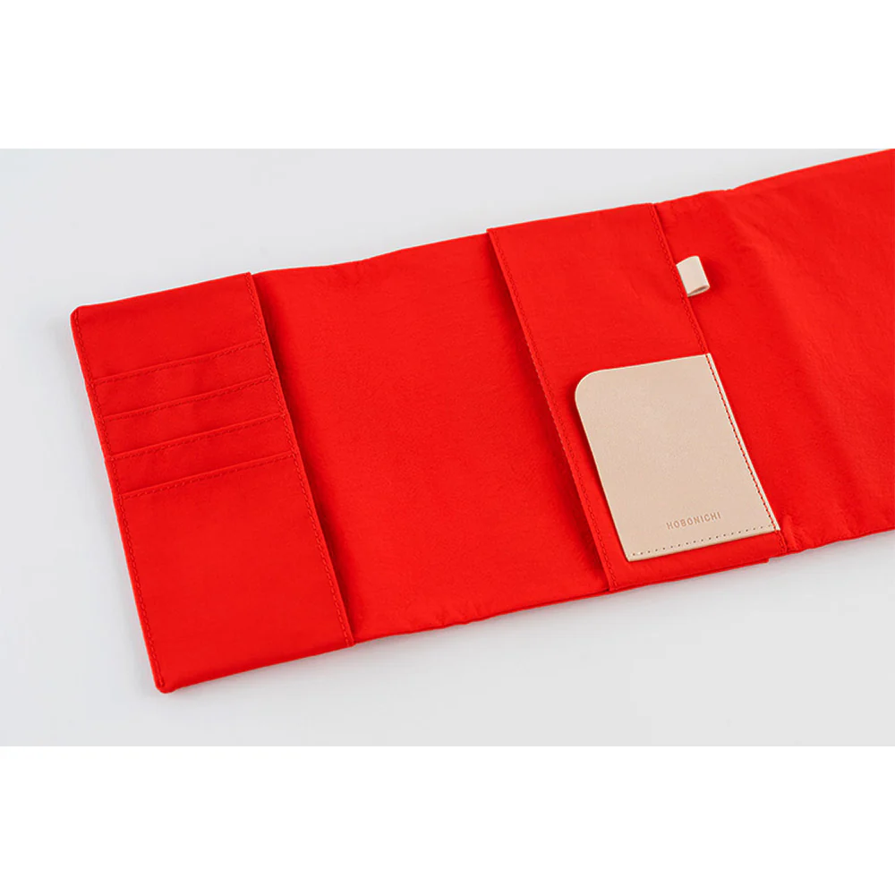 Hobonichi Techo A6 Original Planner Cover - Tragen (Red) - Image 6