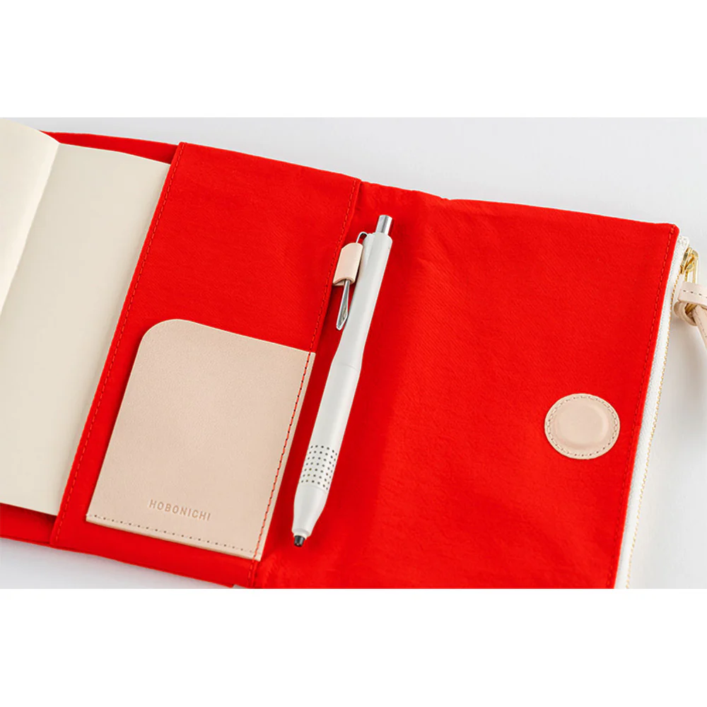 Hobonichi Techo A6 Original Planner Cover - Tragen (Red) - Image 7