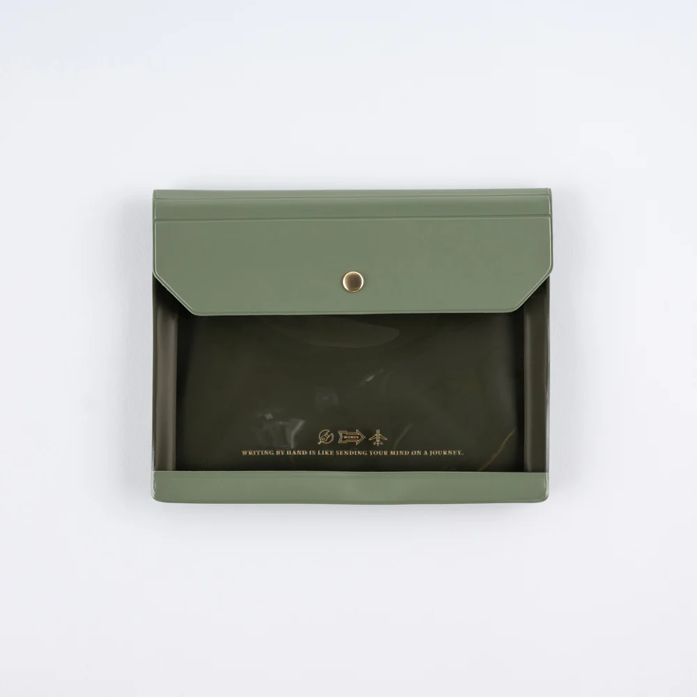 Hobonichi Techo Alettone: Document Case for A6 Size (Olive) - Image 3