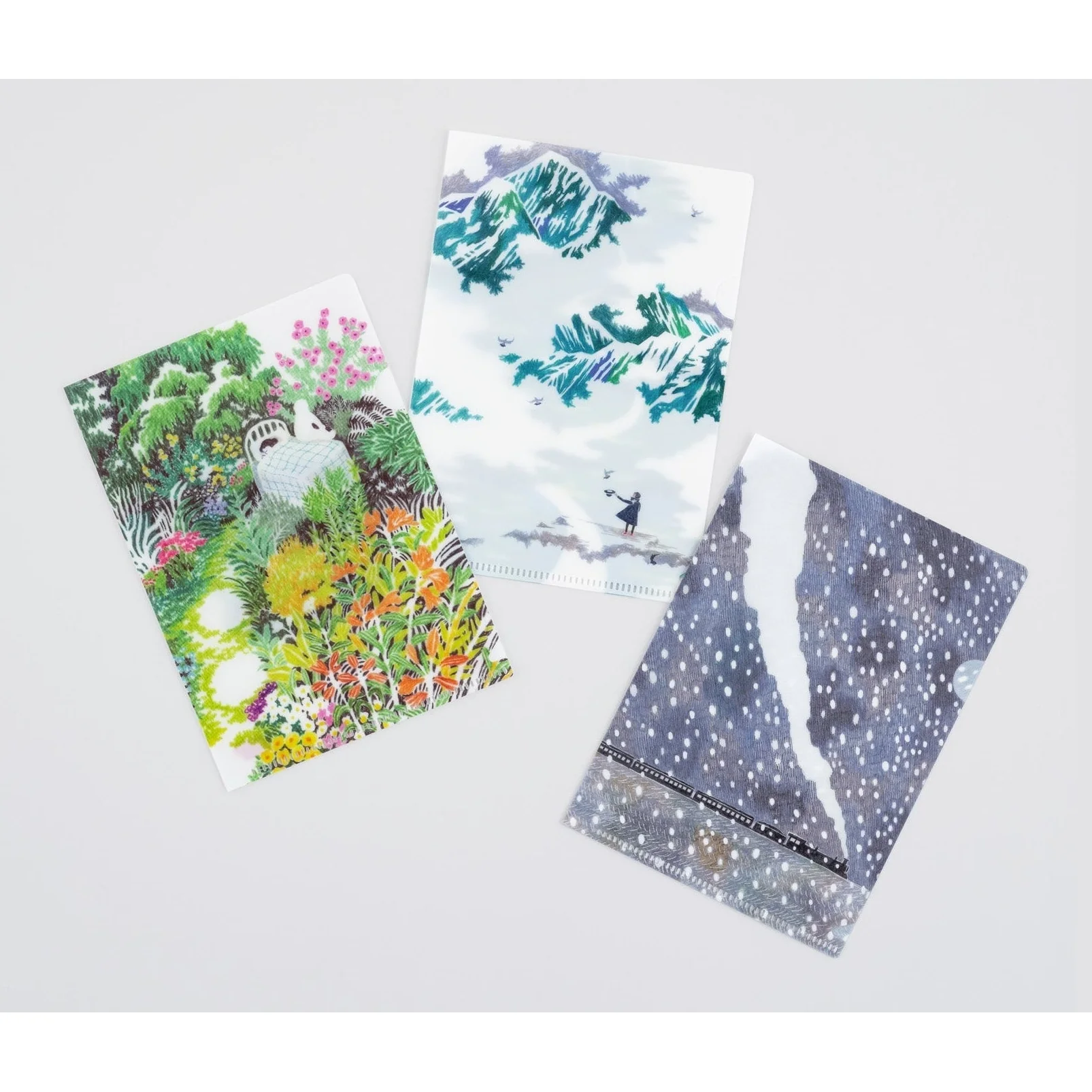 Hobonichi Techo iyo okumi: Hobonichi Clear Folder Set of 3 for A6 Size (iyo okumi) - Image 3