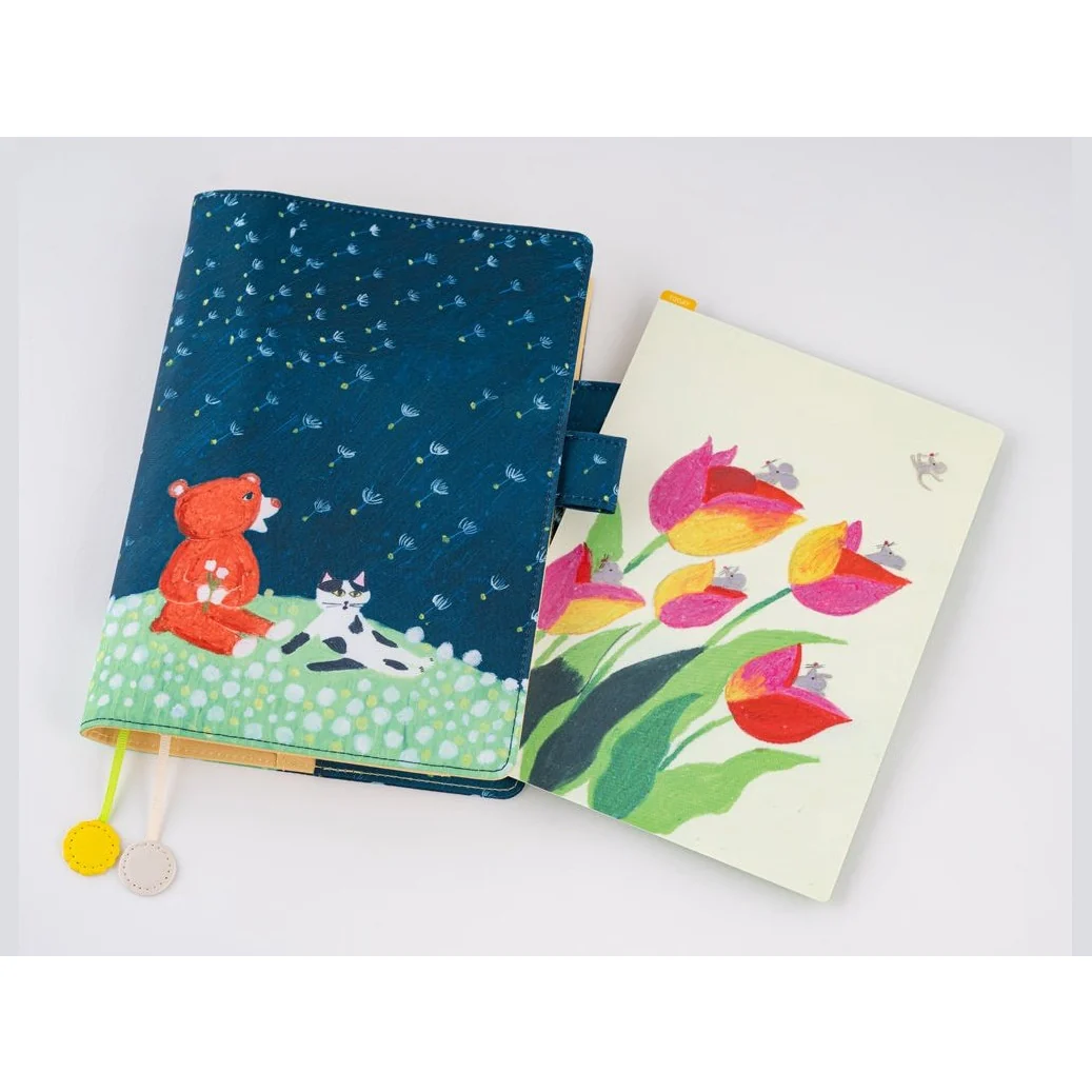 Hobonichi Techo Keiko Shibata: Hobonichi Pencil Board for A5 Size (Swaying tulips) - Image 3