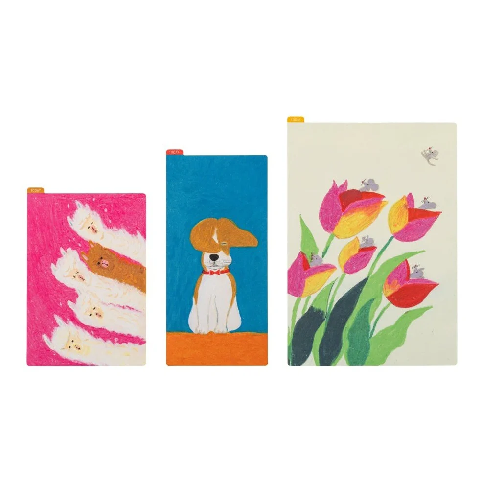 Hobonichi Techo Keiko Shibata: Hobonichi Pencil Board for A5 Size (Swaying tulips) - Image 4
